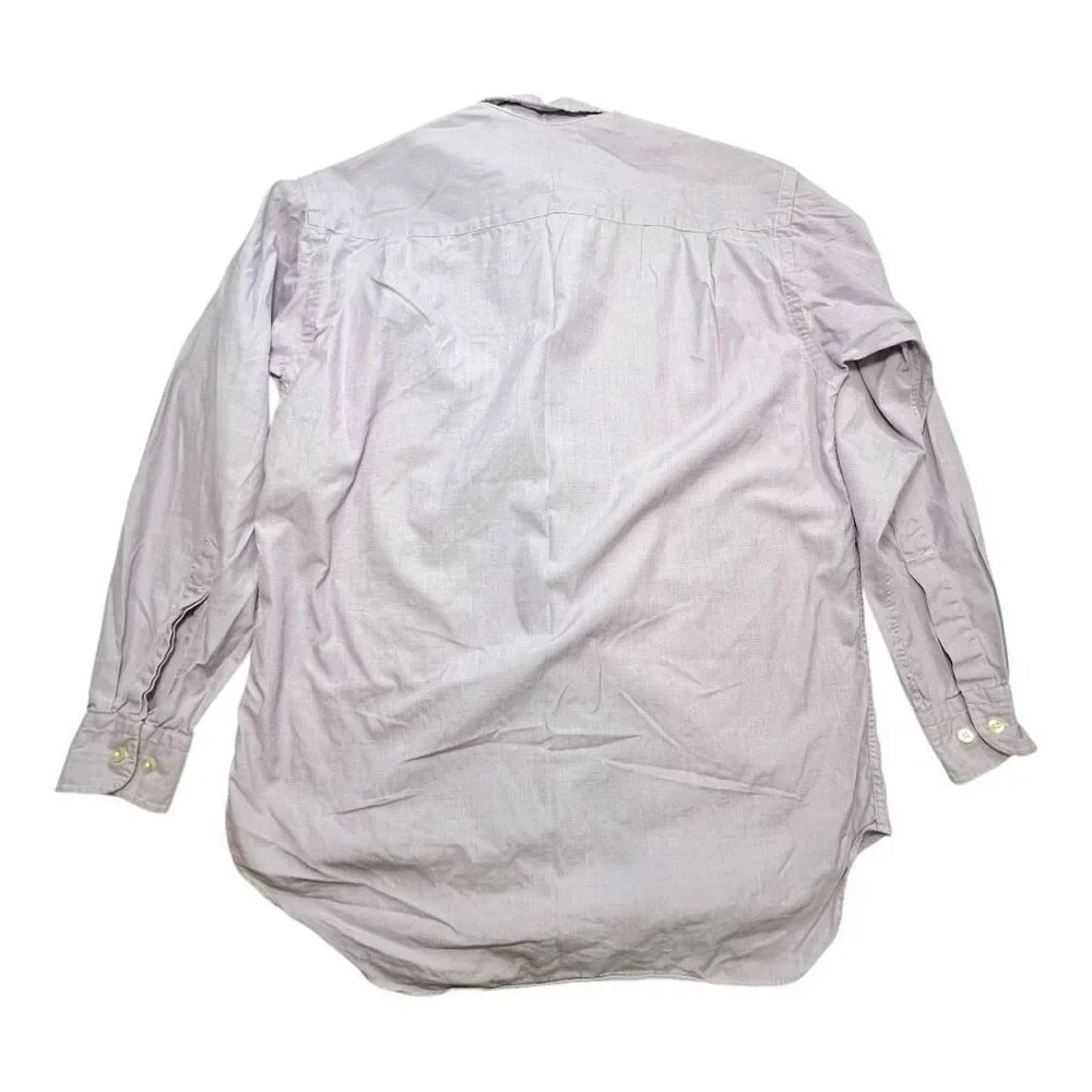 Coach Men's 100% Cotton Long Sleeve Button Up Dress Shirt Pink Size Small - Picture 9 of 11